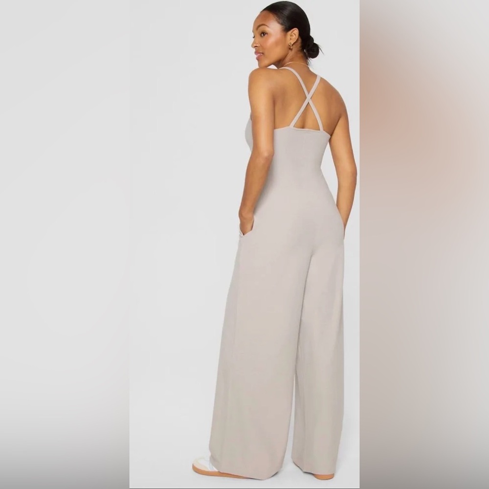 Fabletics Light Gray Jumpsuit NWT - image 2